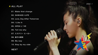 20170826.2012.6 Mai Kuraki - Live Project 2017 ''Sawage Live'' (2 DVD) (JPOP.ru) menu 1.png