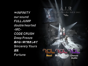 20210601.1855.06 Rina Aiuchi - Live Tour 2003 ''A.I.R'' (DVD) menu 2.png