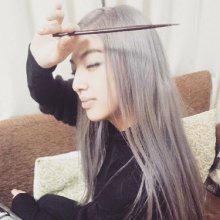 Saori with her Silver hair- 1st March 2016-7.jpg